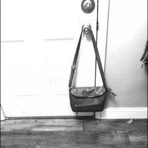 Gray hobo international crossbody bag